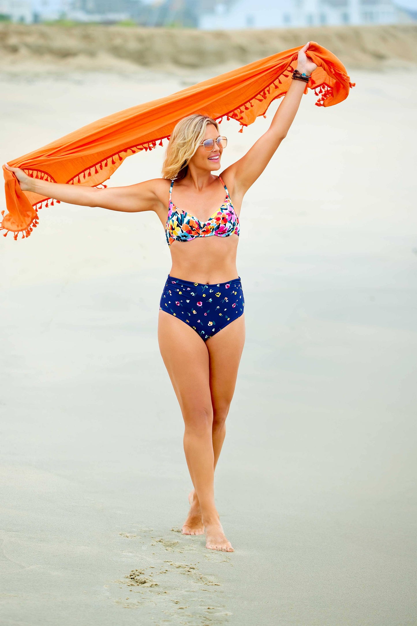 Anne Cole womens  Shirred Underwire Top, 34C/36B