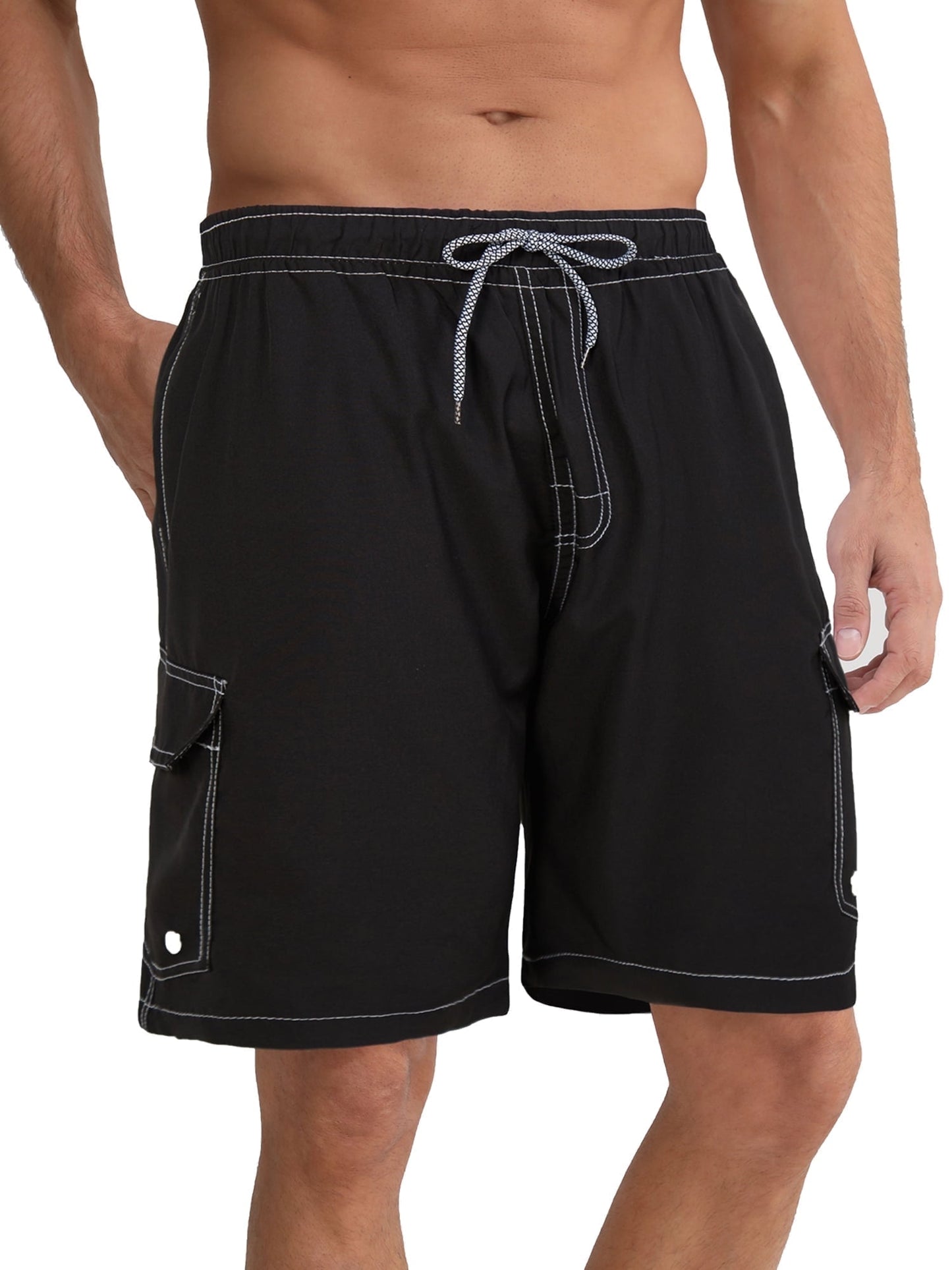 APTRO Mens Swim Trunks 9'' Mesh Liner Quick Dry Swim Shorts Board Shorts Bathing Suit Swimsuit Summer Beach Shorts Gray MK36 M